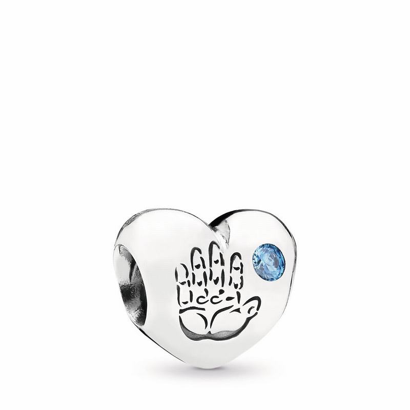 Pandora Baby Boy Charm - Sterling Silver/Blue/Cubic Zirconia - Canada | YN8615EF